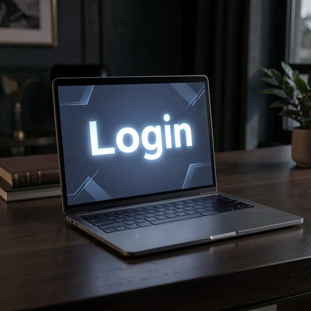 Close-up view of a laptop with a bright login screen showing the PHIX99 sign in interface designed for secure access in the Philippines